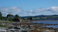 Ardrishaig foreshore with Lichgilphead in the background